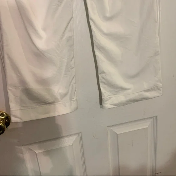 J Crew White Paper Jeans Womens Size 27 US 4 White Wide Leg Belted Elastic Waist - Picture 8 of 12